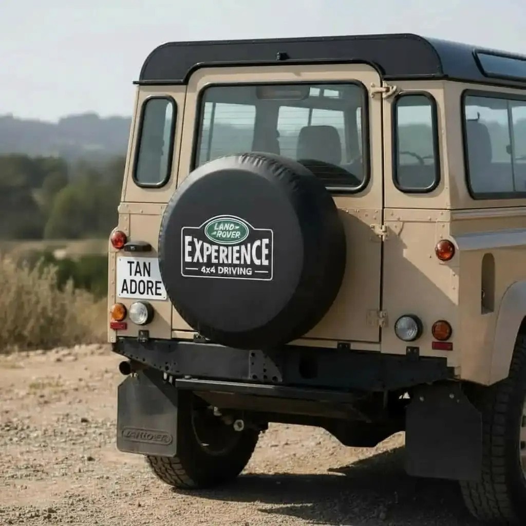 Land Rover Tasarım Yazılı Stepne Kılıfı